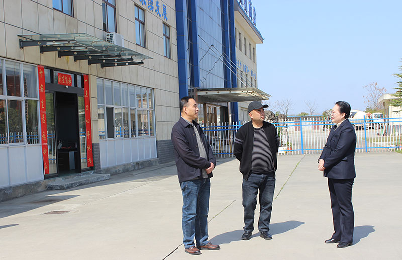 县委书记刘飞霞视察晶熔嘉来新型材料有限公司
